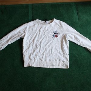 Long Sleeve White Tee - No Bad Vibes